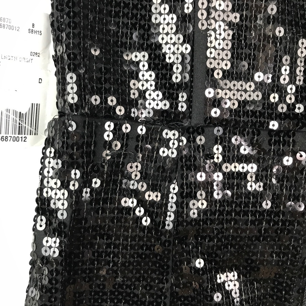 NEW Forever 21 Black Sequin Strapless Mini Dress Small Flaws - Picture 7 of 12